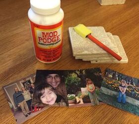 diy photo coasters and wood storage and display box, crafts, decoupage, how to, woodworking projects, Materials to create photo coasters