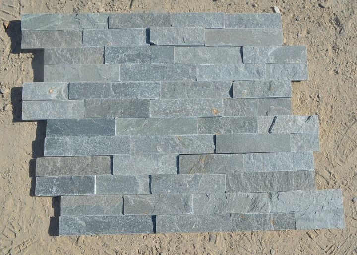 grey slate stone veneer wall decoration, concrete masonry, wall decor, woodworking projects