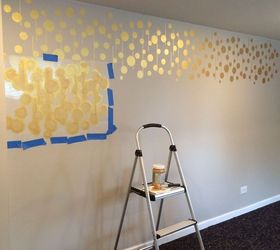 Golden Stenciled Bedroom Wall  Hometalk