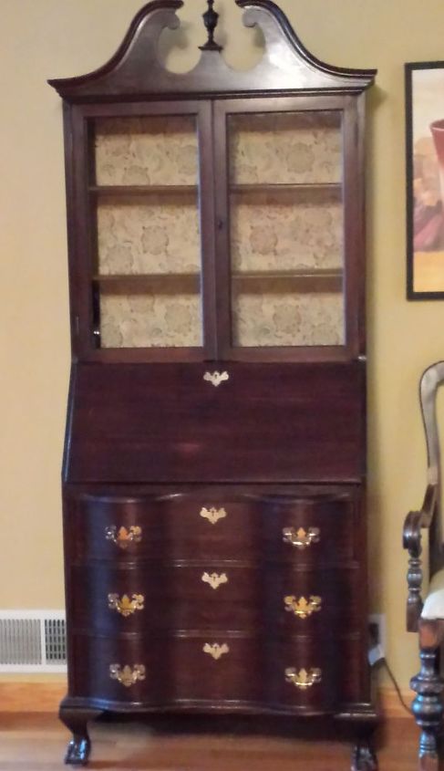 Upcycled Old Secretary Desk Hometalk Upcycled Old Secretary Desk Painted Furniture Repurposing Upcycling