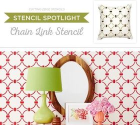 stencil spotlight chain link allover stencil, painted furniture, painting, reupholster, wall decor