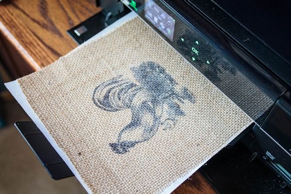 how to print on burlap, crafts, how to, repurposing upcycling