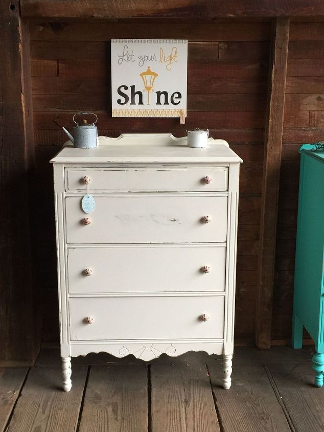 country chic painted dressers, home decor, painted furniture, Vanilla Frosting