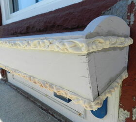 upcycled window boxes, chalk paint, container gardening, gardening, painting