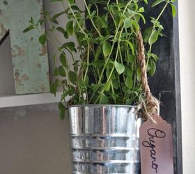 diy simple vertical kitchen herb garden, container gardening, gardening, home decor, kitchen design