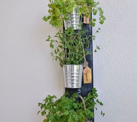 diy simple vertical kitchen herb garden, container gardening, gardening, home decor, kitchen design