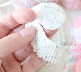 diy cupcake liner wreath, crafts, how to, repurposing upcycling, wreaths
