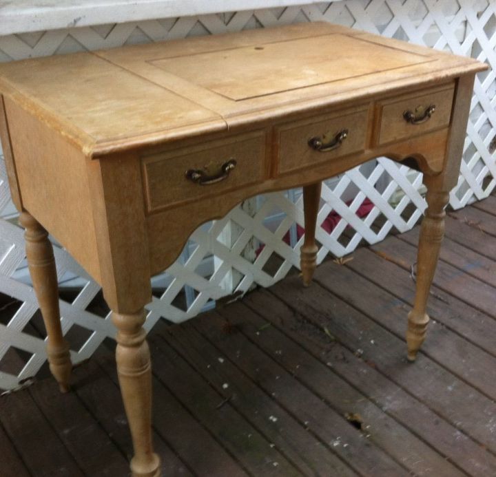 q would to fix a sewing machine table top, home maintenance repairs, painted furniture