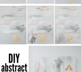 diy abstract artwork, crafts, how to, wall decor