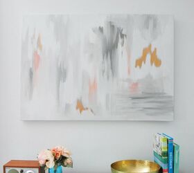 diy abstract artwork, crafts, how to, wall decor