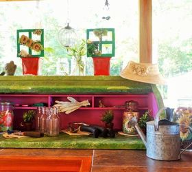 From Child's Roll Top Desk to Counter Potting Shed!