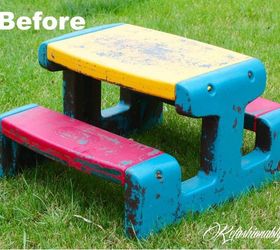 little tikes table makeover, how to, outdoor furniture, painted furniture