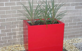 Fancy Red Planter Made From Free Two Drawer Metal Filing Cabinet