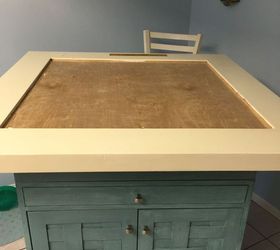 repurposed table to new kitchen island, chalk paint, how to, kitchen design, kitchen island, repurposing upcycling