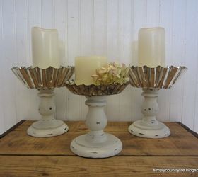 repurposed vintage jello molds and thrifted candle holders, crafts, how to, repurposing upcycling