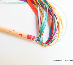 how to make a ribbon wand, crafts, how to