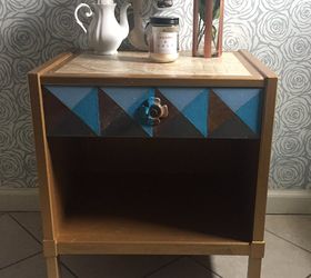 mid century modern side table makeover with modern masters, painted furniture