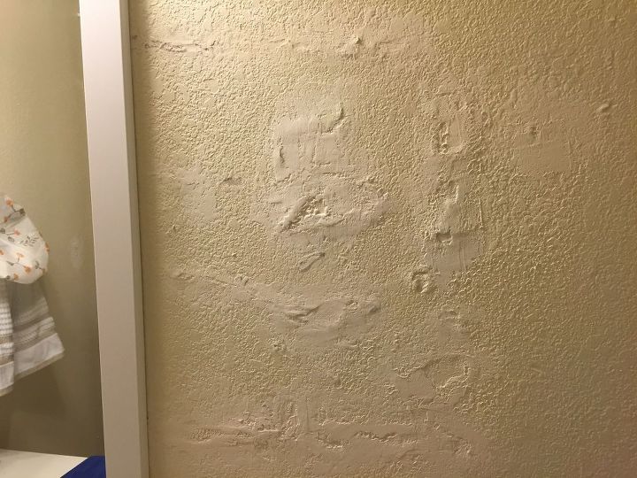 q best way to patch a concrete wall and keep the texture consistent, home improvement, home maintenance repairs, wall decor, Is there a way to keep the texture consistent