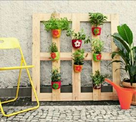 diy ideas to use pallets in the garden, container gardening, gardening, pallet, repurposing upcycling, Pallet Pot Holder
