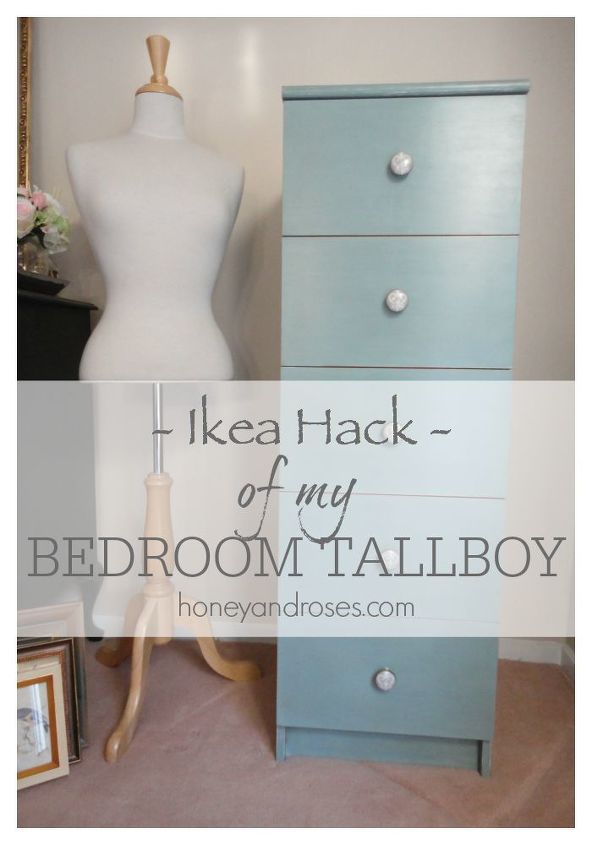 ikea hack of my bedroom tallboy, chalk paint, painted furniture