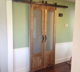 dress up the mess sliding doors to laundry room, diy, doors, how to, laundry rooms