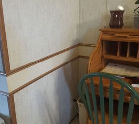 has anyone removed the chair rail in their mobile home, Chair rail runs through the entire living room and dining room
