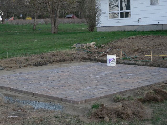 Concrete backyard makeover
