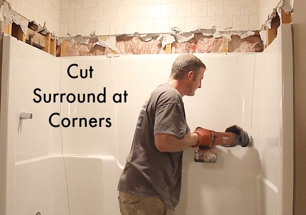 how to remove a fiberglass bathtub and surround in 60 minutes, bathroom ideas, how to