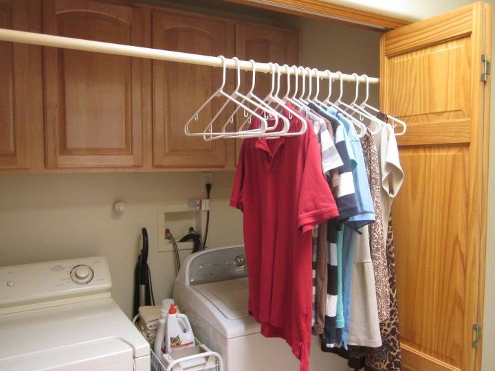 atualizao do closet da lavanderia com chuveiro e hastes de cortina