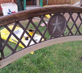 repaired refinished bench, outdoor furniture, painted furniture, repurposing upcycling