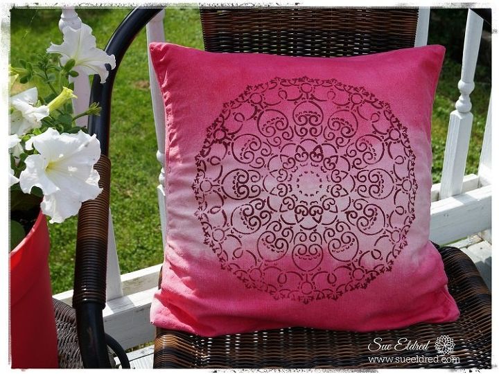 diy no sew pillows to dye for, crafts, how to, reupholster