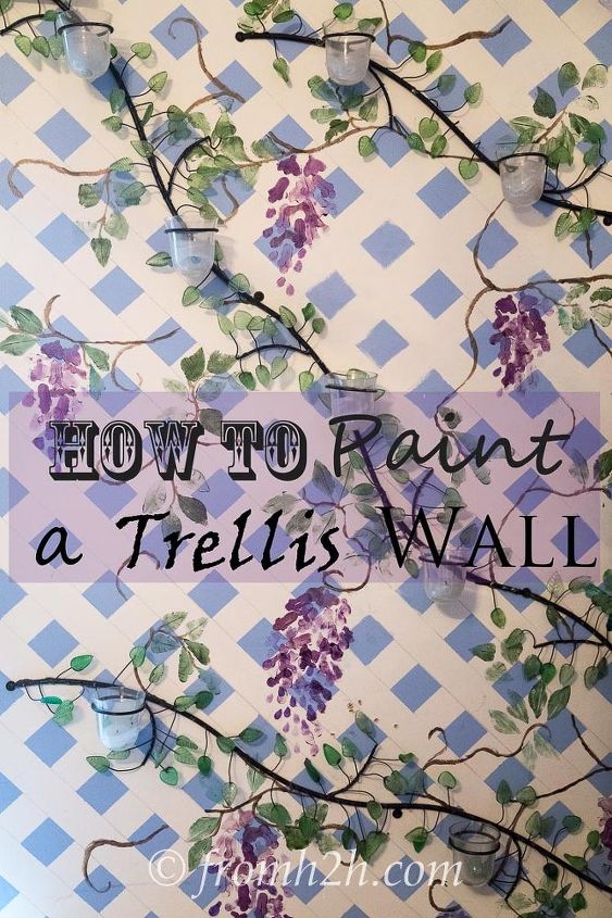 how to paint a trellis wall, gardening, how to, outdoor living, painting