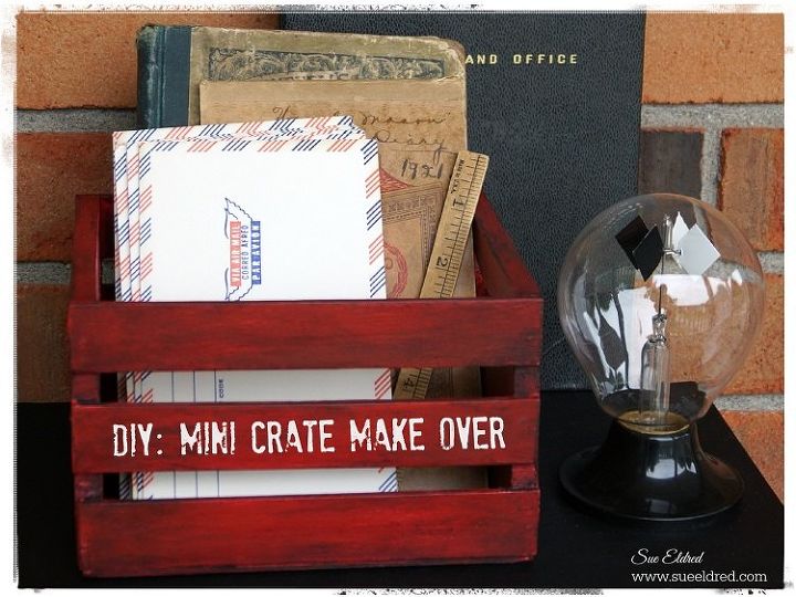 diy mini crate make over, chalk paint, crafts, how to, repurposing upcycling