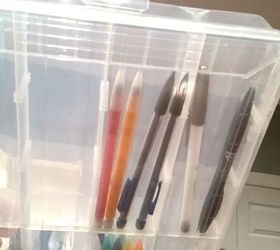 3 pencil marker crayon craft storage hack that won t spill, crafts, storage ideas