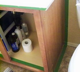 bathroom vanity makeover step by step tutorial, bathroom ideas, how to, painting