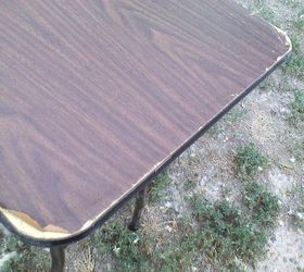 looking for ideas on how to refinish a fold up table
