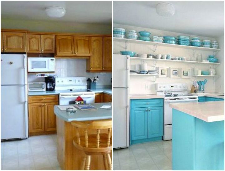 these kitchen cabinets will convince your husband to let you paint, home improvement, kitchen cabinets, kitchen design, Project via Tanya Dans le Lakehouse