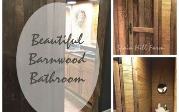  Linda reforma de banheiro em madeira de celeiro