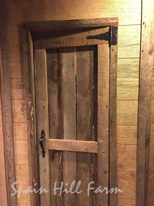 linda reforma de banheiro em madeira de celeiro