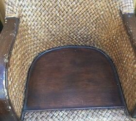 q wicker chair identification, painted furniture, repurposing upcycling, Wooden seat