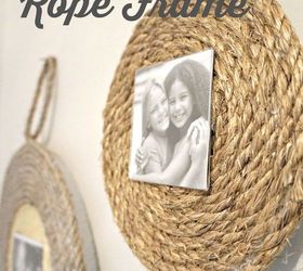 diy rope frame, crafts, how to, repurposing upcycling, wall decor