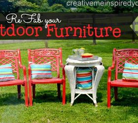 re fab outdoor furniture, outdoor furniture, outdoor living, painted furniture