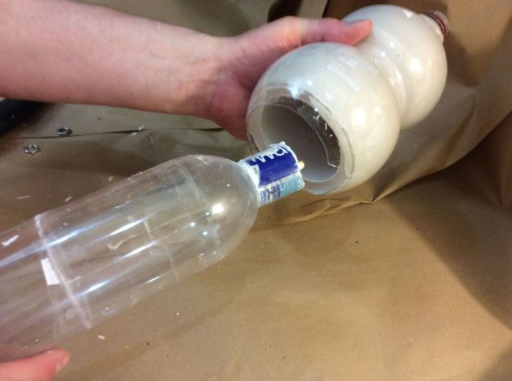 como fazer lmpadas elegantes usando garrafas de suco pom