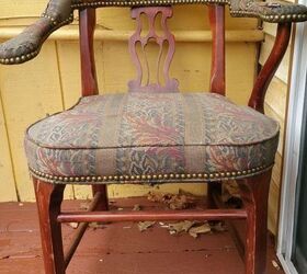 reuphosltered armchair, painted furniture, reupholster