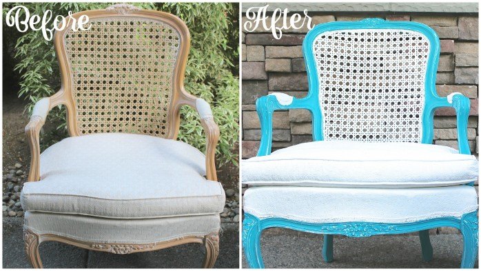 diy beachy chair, chalk paint, how to, outdoor living, painted furniture