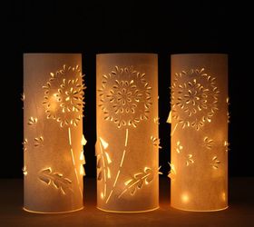 DIY dandelion lanterns