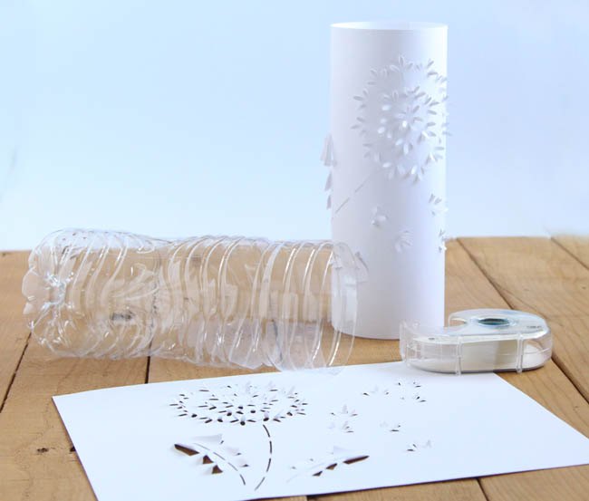 dandelion lanterns from up cycled plastic bottles, crafts, how to, lighting, repurposing upcycling