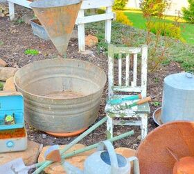 vintage container gardening, container gardening, flowers, gardening