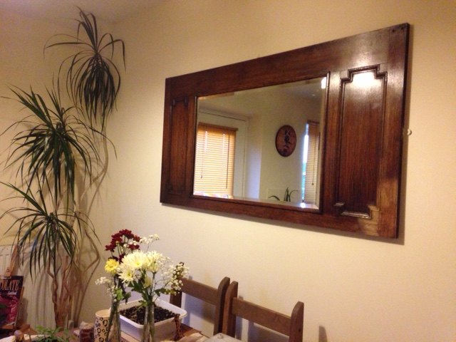 Before And After Oak Kitchen Mirror Hometalk