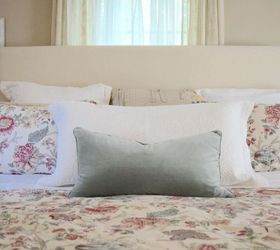 diy upholstered drop cloth headboard, bedroom ideas, how to, painted furniture, repurposing upcycling, reupholster